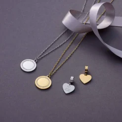 Halskette FERRARA 45 cm gold mit persönlicher Gravur*LEONARDO Online