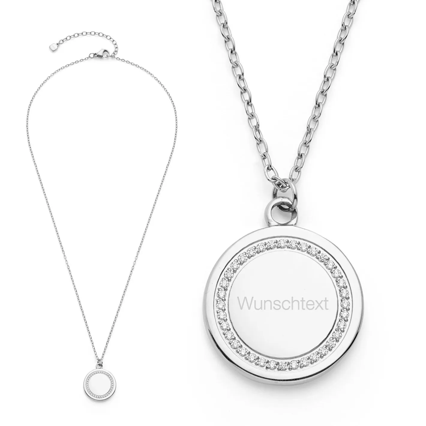 Halskette FERRARA 45 cm mit persönlicher Gravur*LEONARDO Online