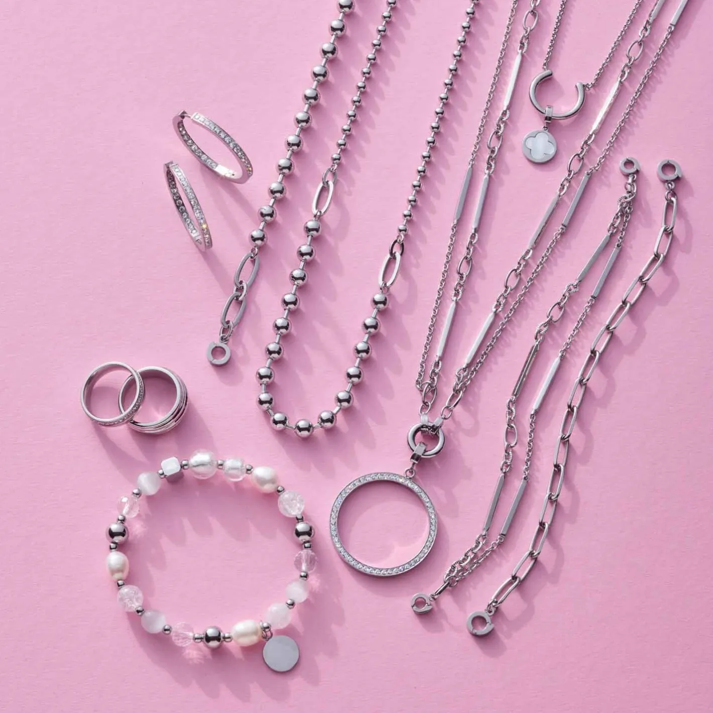 Halskette GRACE 80 cm Clip & Mix*LEONARDO Hot