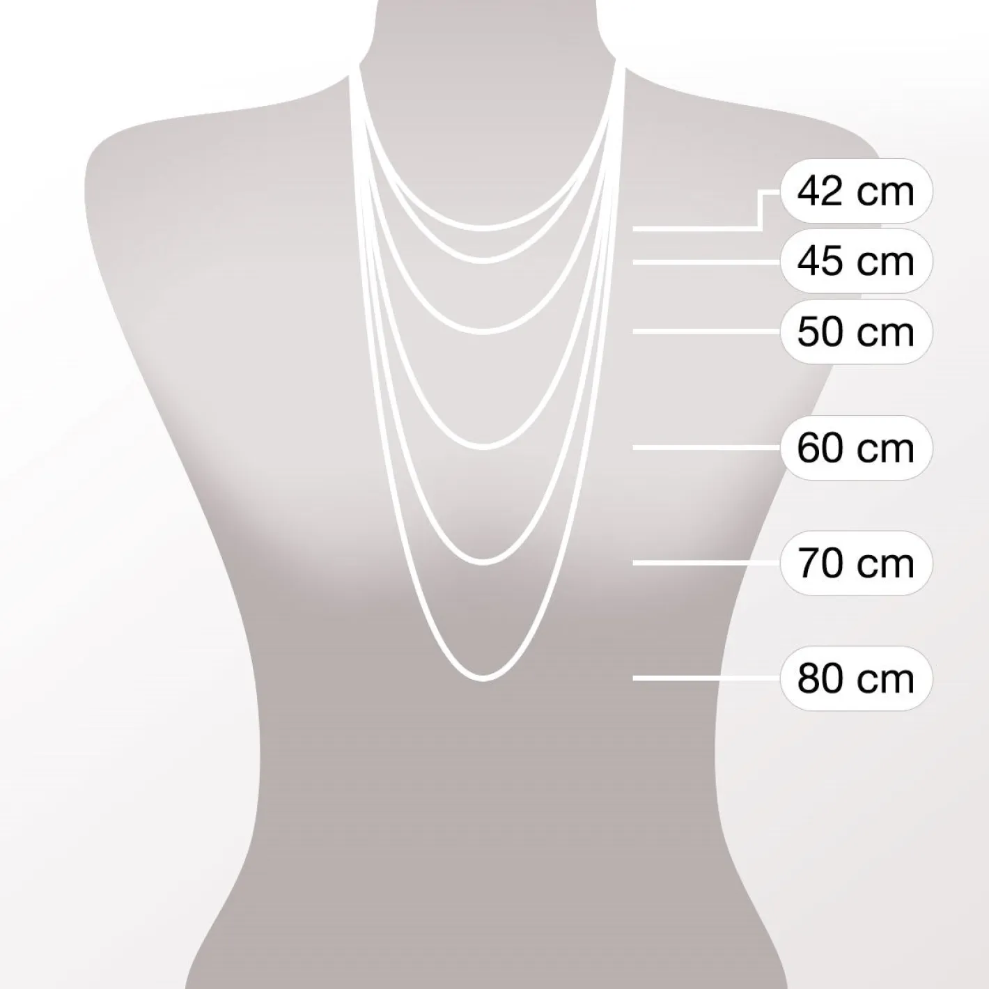 Halskette GRACE 80 cm Clip & Mix*LEONARDO Hot