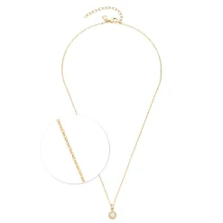 Halskette ISA 42 cm gold/weiß Sommer Special*LEONARDO Online