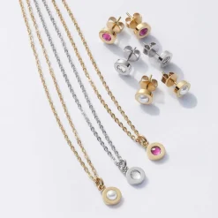 Halskette ISA 42 cm gold/weiß Sommer Special*LEONARDO Online