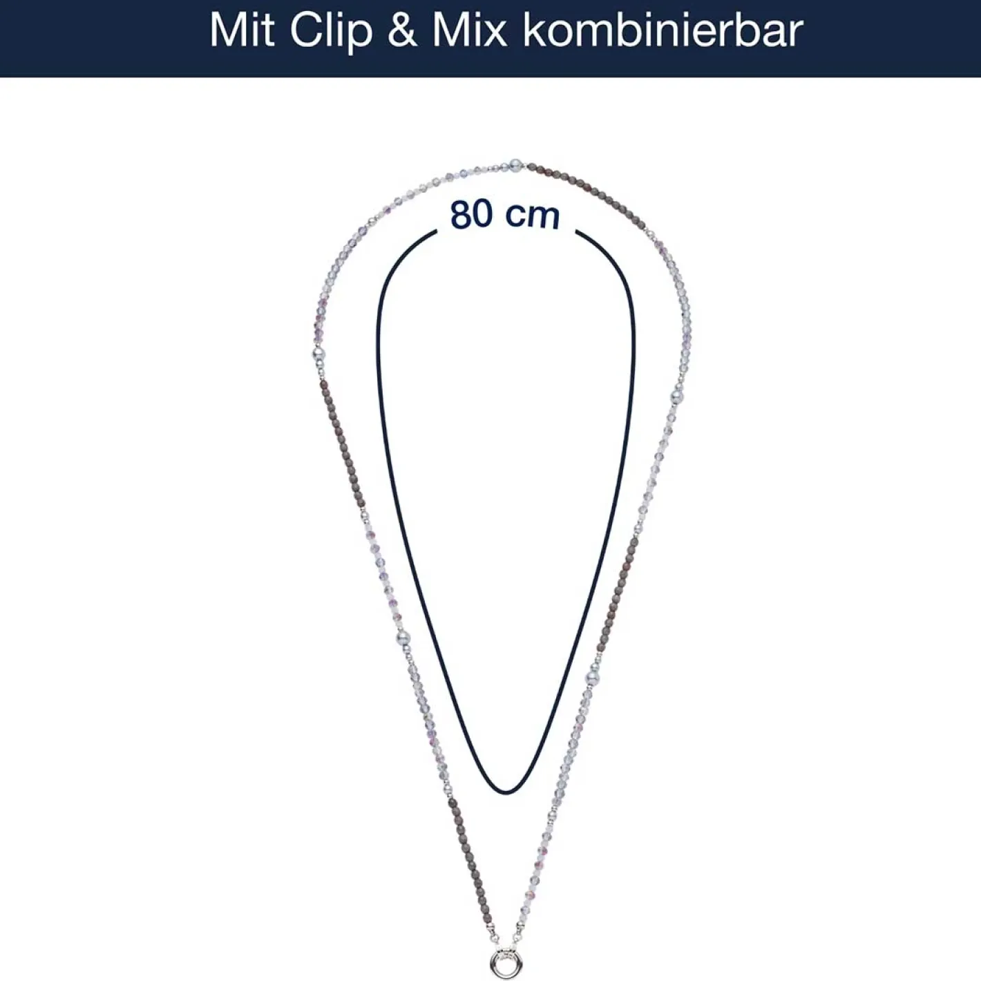 Halskette MANON 80 cm Clip & Mix*LEONARDO Outlet