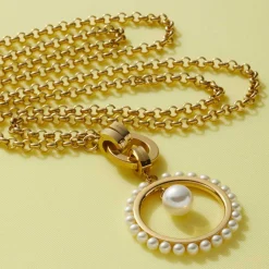 Halskette PAOLA 70 cm gold Clip & Mix*LEONARDO New