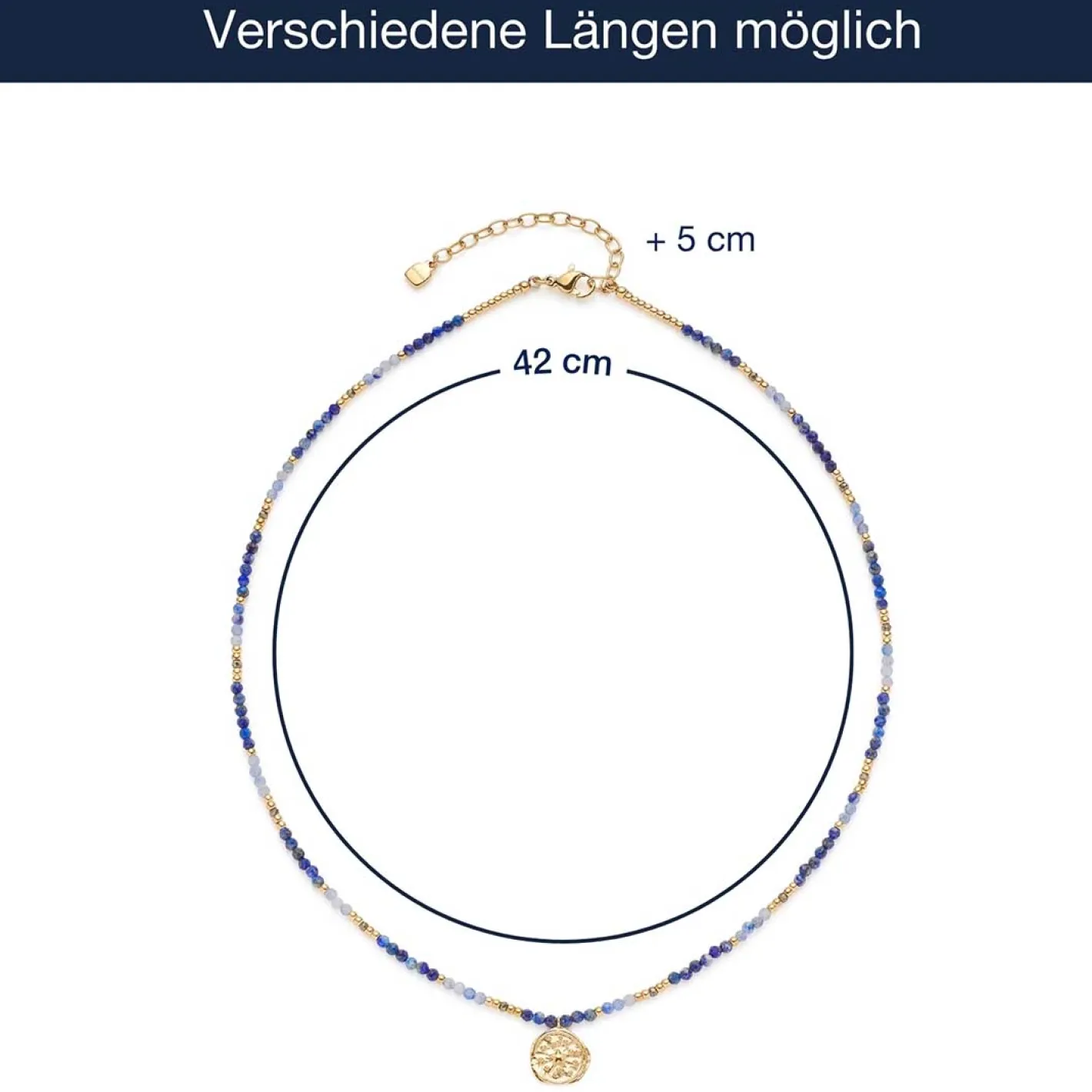 Halskette ROSE 42 cm gold CIAO*LEONARDO Clearance