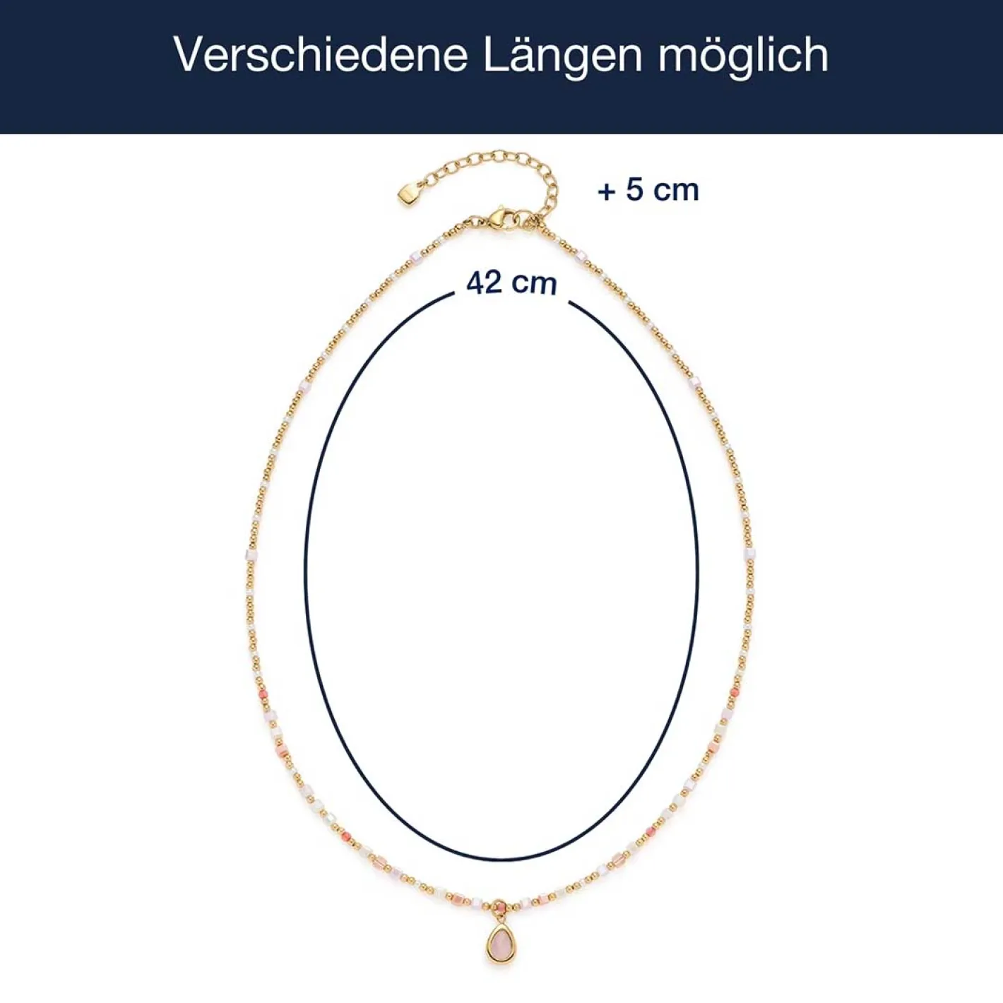 Halskette SHARI 42 cm gold CIAO*LEONARDO Outlet