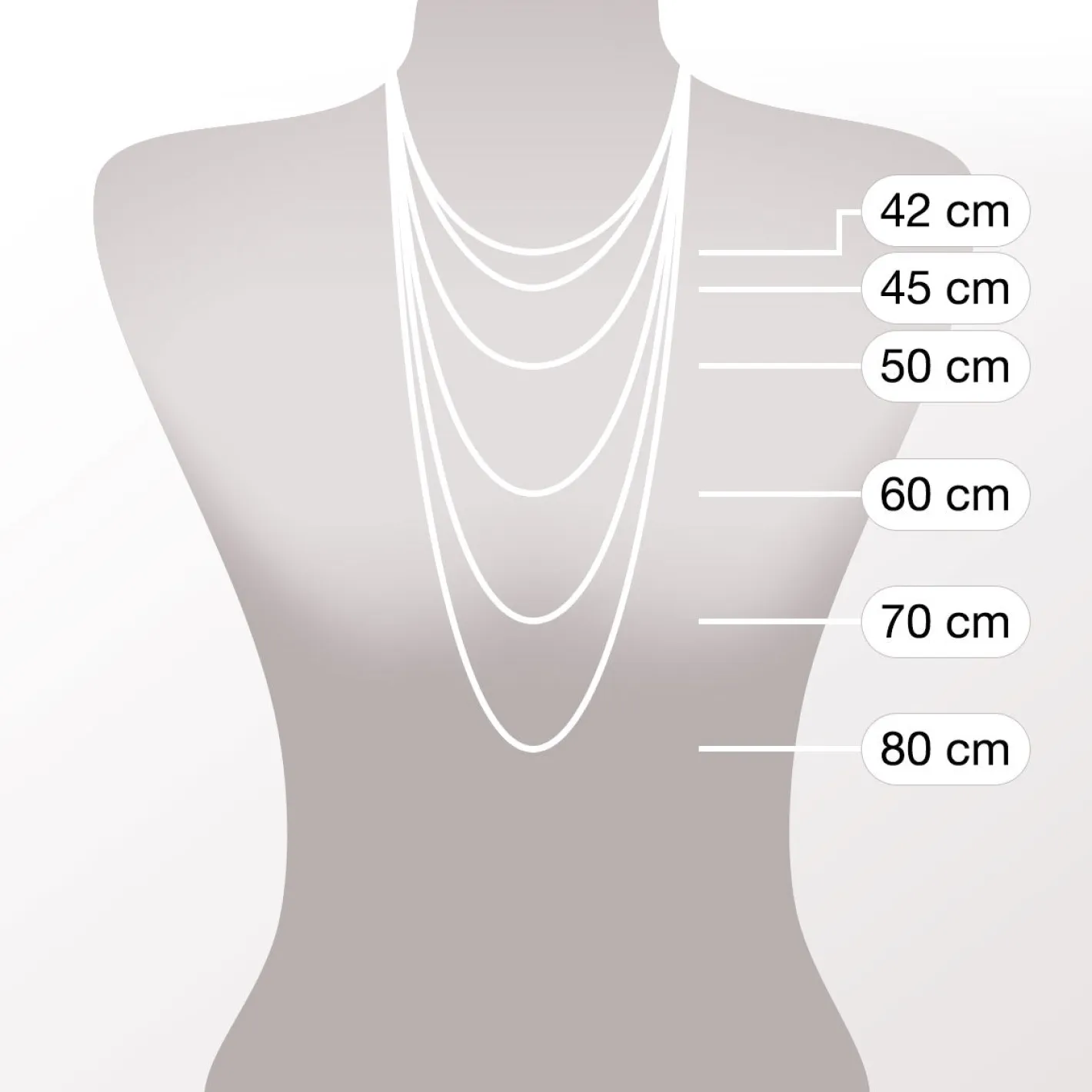 Halskette SIGNORA 60 cm mit Mini-Clip Clip & Mix*LEONARDO