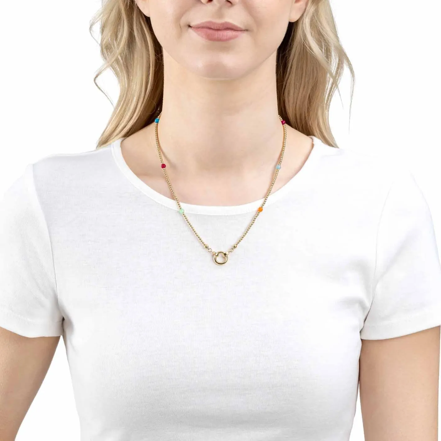 Halskette SMILE 45 cm Clip & Mix*LEONARDO Best