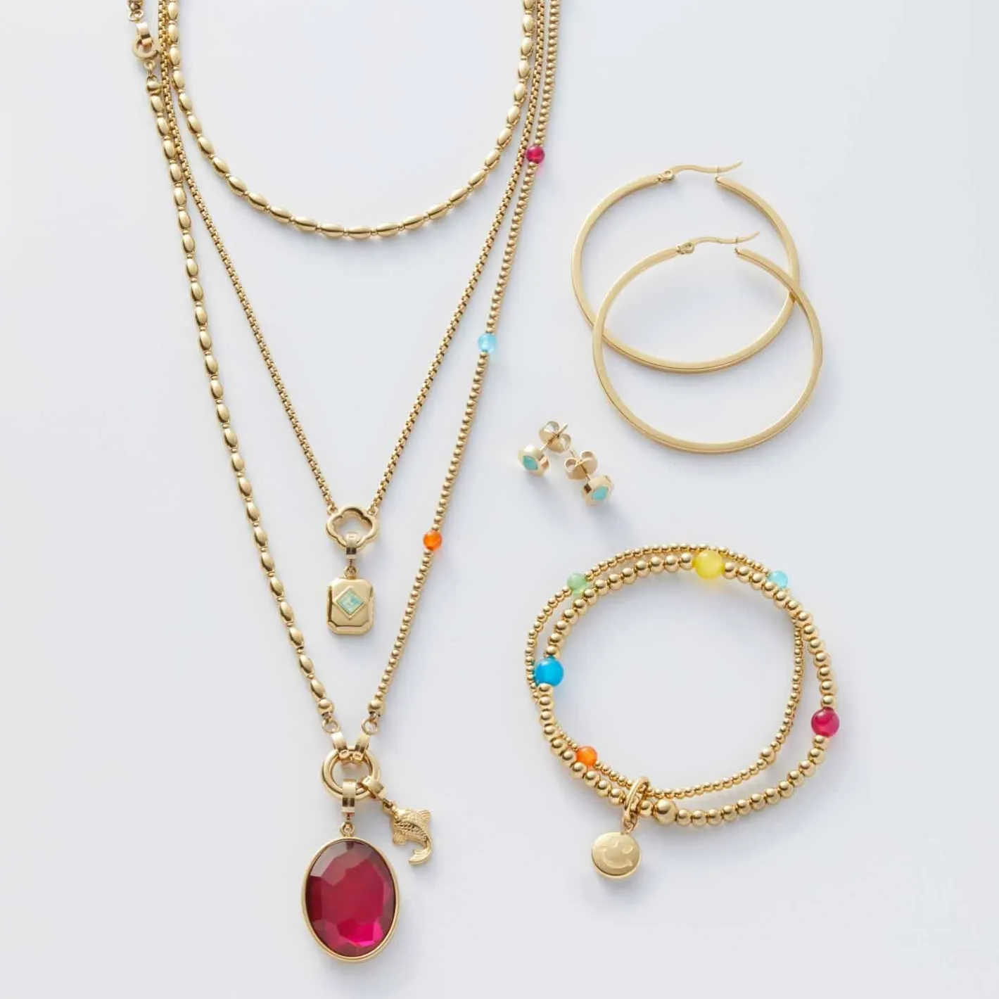 Halskette SMILE 45 cm Clip & Mix*LEONARDO Best