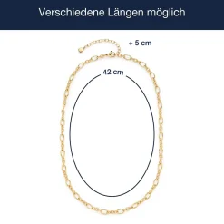 Halskette SOLVANI 42 cm gold CIAO*LEONARDO Hot