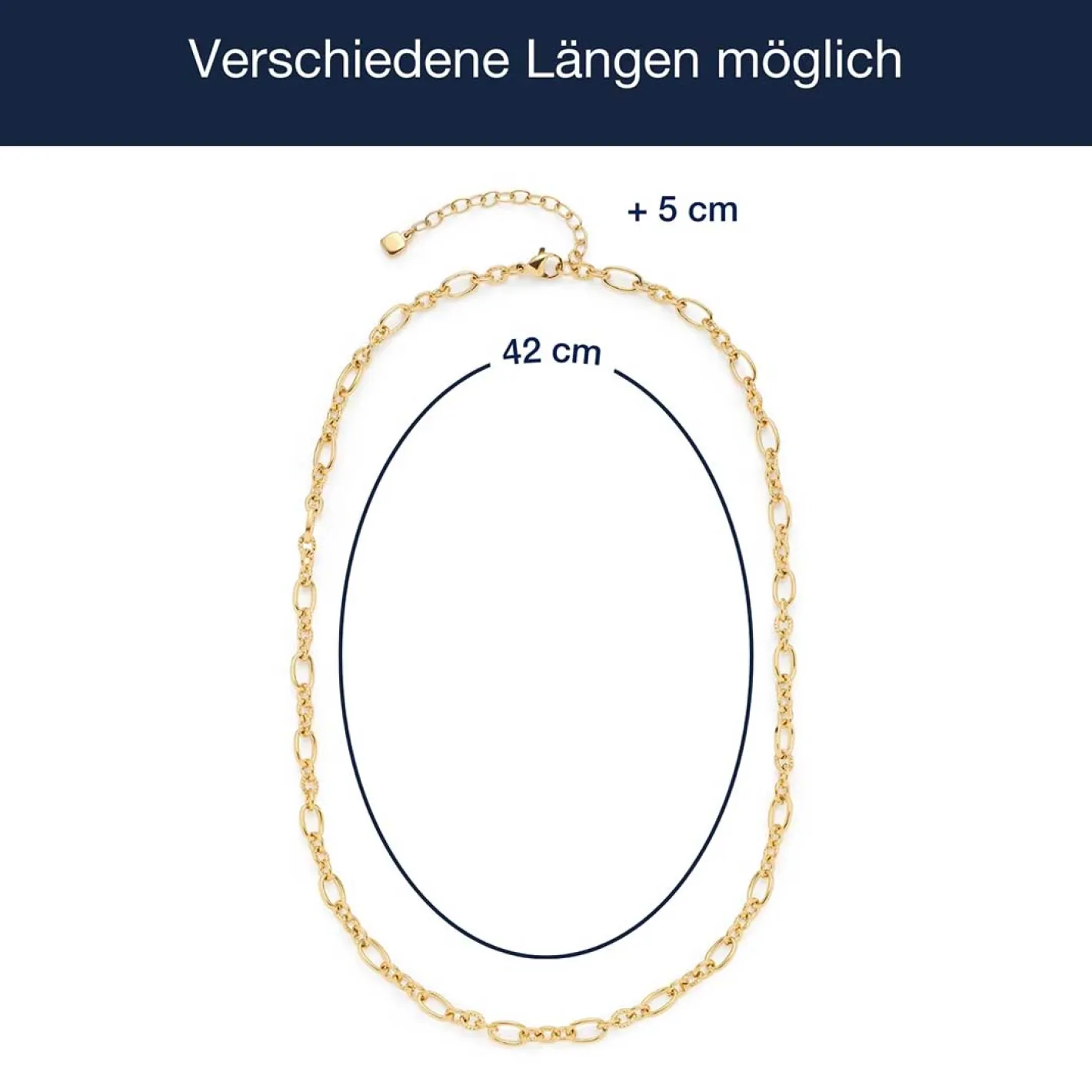 Halskette SOLVANI 42 cm gold CIAO*LEONARDO Hot