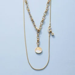 Halskette SONJA 80 cm gold Clip & Mix*LEONARDO Sale