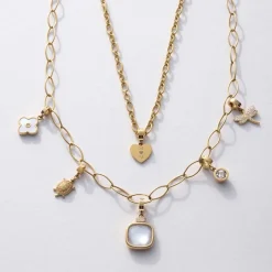 Halskette YVETTE 60 cm gold Clip & Mix*LEONARDO Outlet