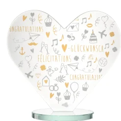 Herzobjekt EMOZIONE 19 cm Glückwunsch*LEONARDO New