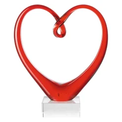 Herzskulptur HEART 24 cm rot mit persönlicher Gravur*LEONARDO Best