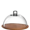 Holzkäseplatte/Glasglocke CUCINA 2-teilig*LEONARDO