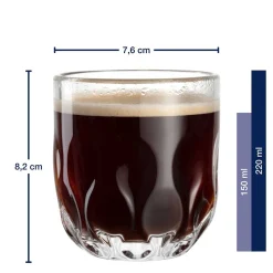 Kaffeeglas GOCCE 220ml 3. Variante 2er-Set*LEONARDO Online