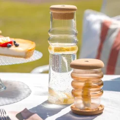 Karaffe SOLE 0,9 l mit Korkstopfen*LEONARDO Hot