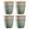 Keramikbecher MATERA 300 ml beige/anthrazit/grün 4er-Set*LEONARDO Clearance