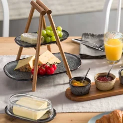 Keramikplatte MATERA 22 cm x 12 cm anthrazit*LEONARDO Best