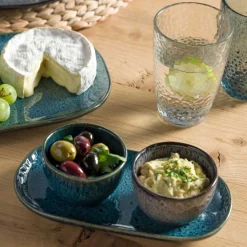 Keramikplatte MATERA 22 cm x 12 cm blau*LEONARDO Online