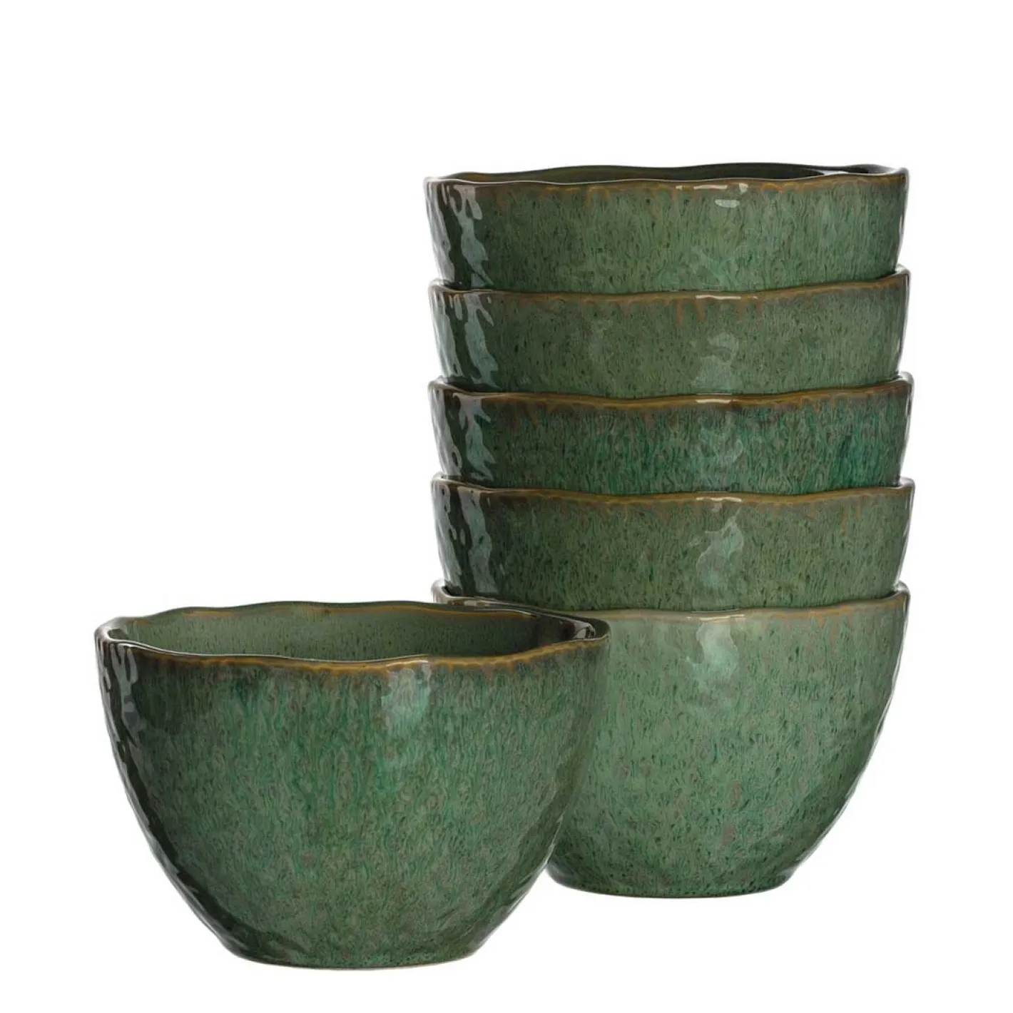 Keramikschale MATERA 15 cm grün 6er-Set*LEONARDO Online