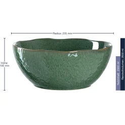 Keramikschale MATERA 24 cm grün*LEONARDO Online