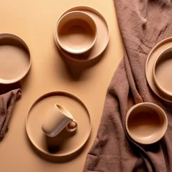 Keramikschale ROMA 16 cm apricot 6er-Set*LEONARDO