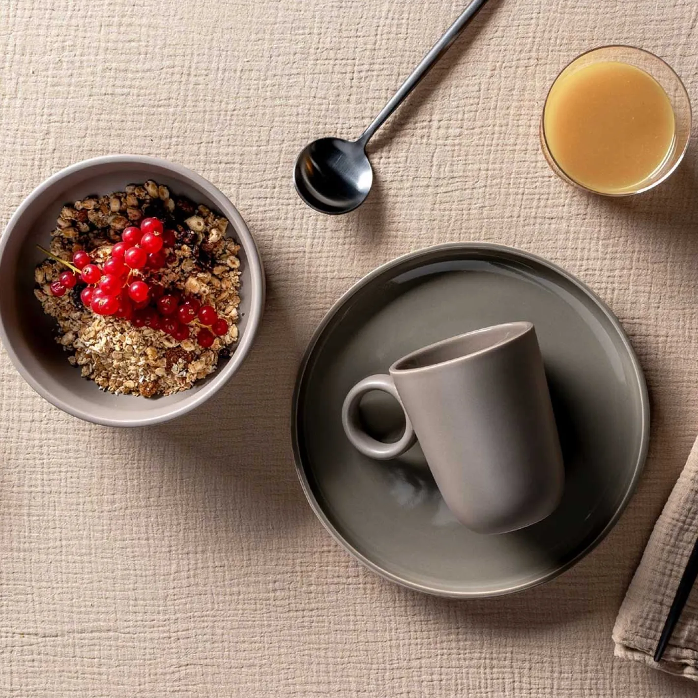 Keramikschale ROMA 16 cm taupe 6er-Set*LEONARDO Hot