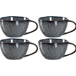 Keramiktasse MATERA 290 ml anthrazit 4er-Set*LEONARDO Outlet