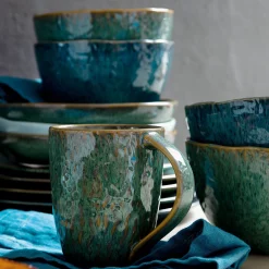 Keramiktasse MATERA 430 ml grün 6er-Set*LEONARDO Hot