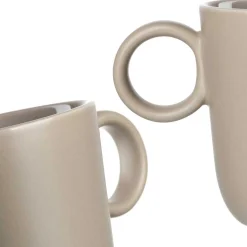 Keramiktasse ROMA 400 ml beige 6er-Set*LEONARDO Discount