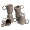 Keramiktasse ROMA 400 ml taupe 6er-Set*LEONARDO Discount