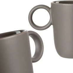 Keramiktasse ROMA 400 ml taupe 6er-Set*LEONARDO Discount