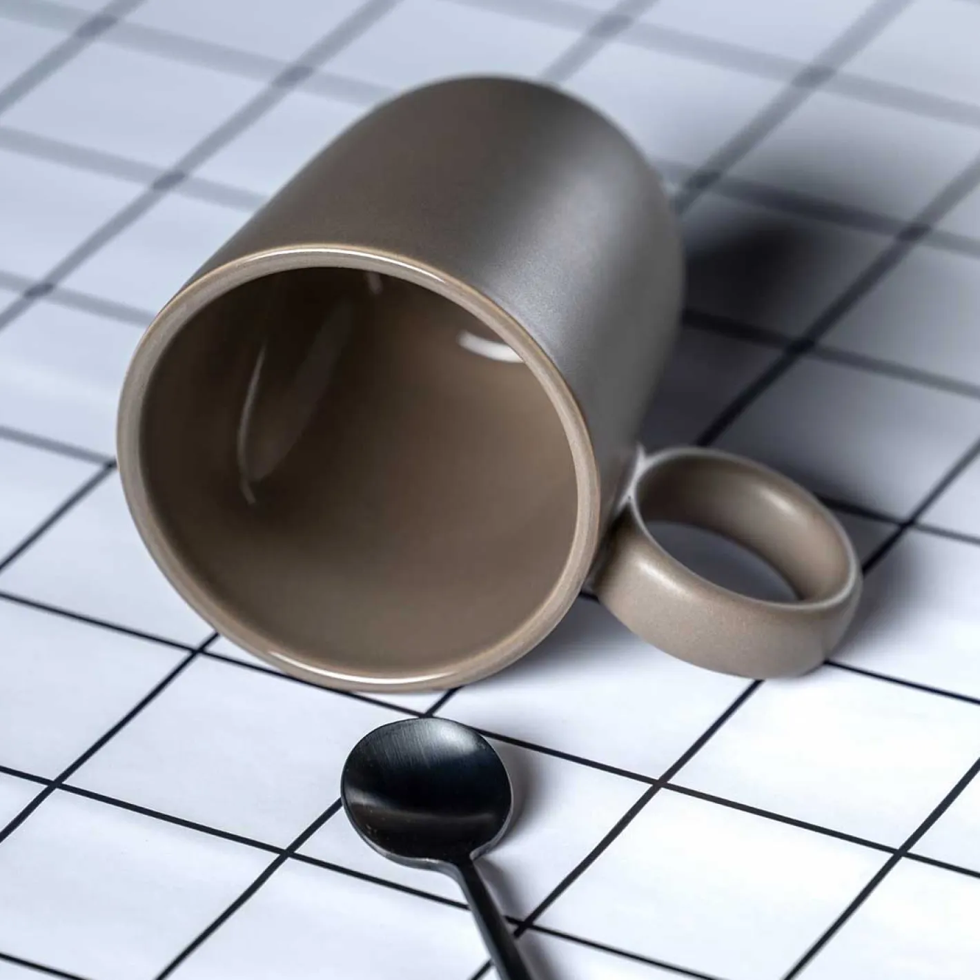 Keramiktasse ROMA 400 ml taupe 6er-Set*LEONARDO Discount