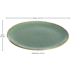 Keramikteller MATERA 27 cm grün 6er-Set*LEONARDO Sale