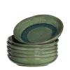 Keramikteller MATERA 21 cm grün tief 6er-Set*LEONARDO Hot