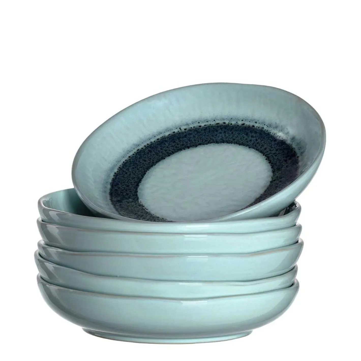 Keramikteller MATERA 21 cm blau tief 6er-Set*LEONARDO New
