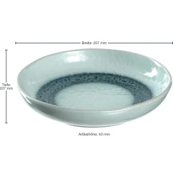 Keramikteller MATERA 21 cm blau tief 6er-Set*LEONARDO New