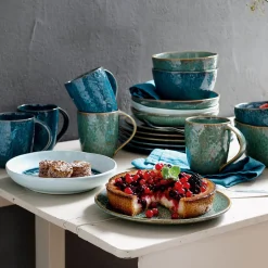Keramikteller MATERA 23 cm blau 6er-Set*LEONARDO Outlet
