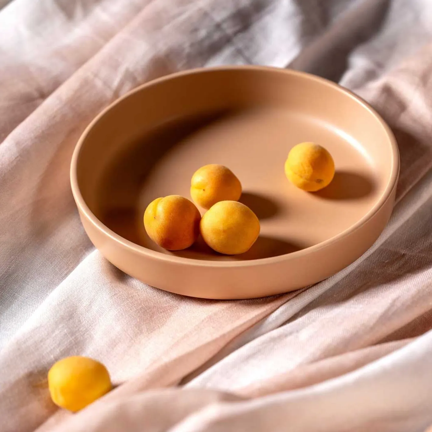 Keramikteller ROMA 20 cm apricot tief 6er-Set*LEONARDO Outlet