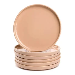 Keramikteller ROMA 22 cm apricot 6er-Set*LEONARDO Outlet