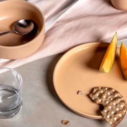 Keramikteller ROMA 22 cm apricot 6er-Set*LEONARDO Outlet