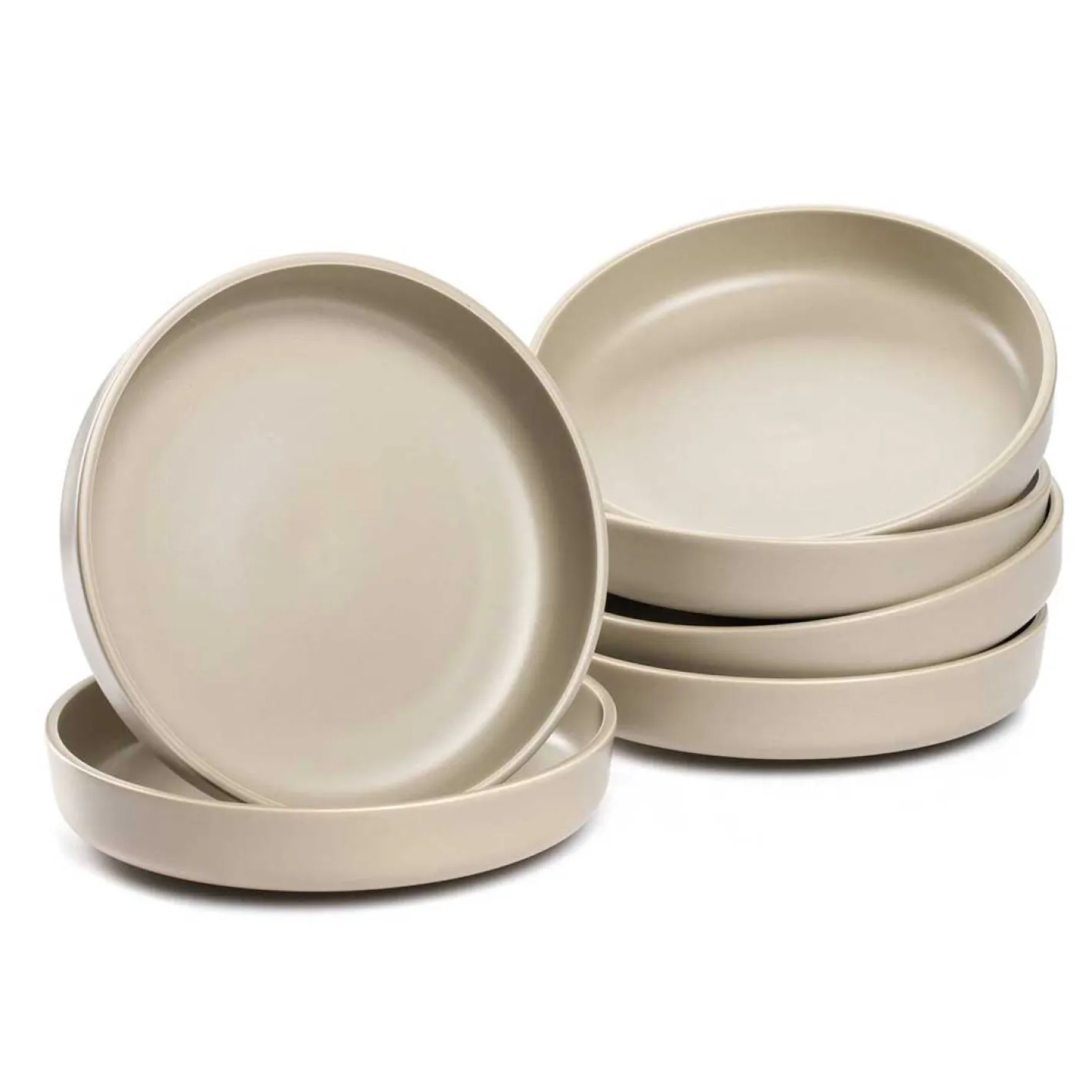 Keramikteller ROMA 20 cm beige tief 6er-Set*LEONARDO Outlet