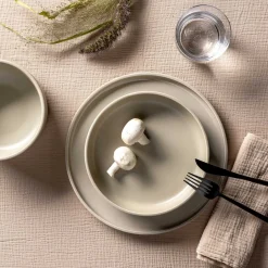 Keramikteller ROMA 20 cm beige tief 6er-Set*LEONARDO Outlet