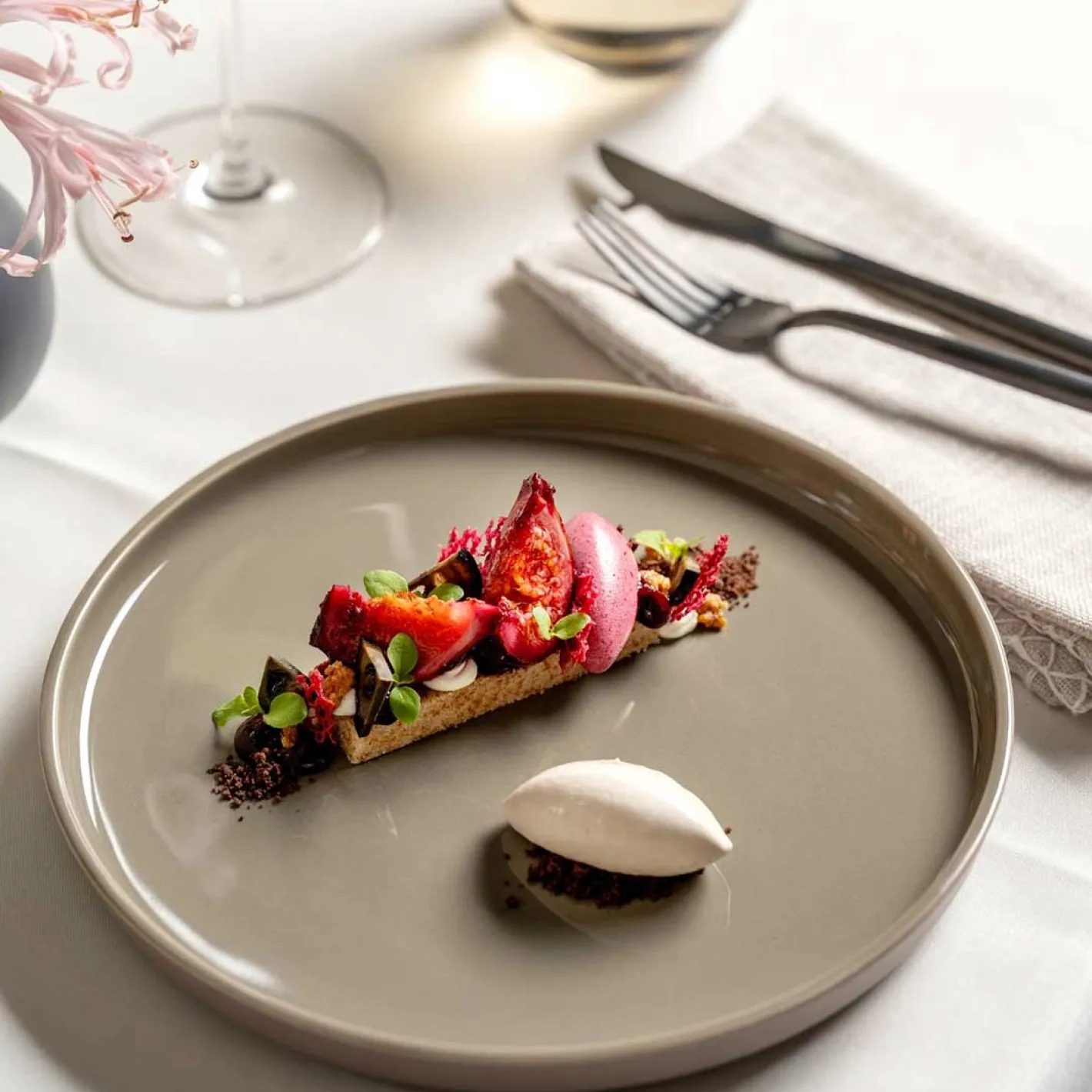 Keramikteller ROMA 22 cm taupe 6er-Set*LEONARDO Discount