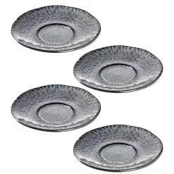 Keramikuntertasse MATERA 15 cm anthrazit 4er-Set*LEONARDO Best