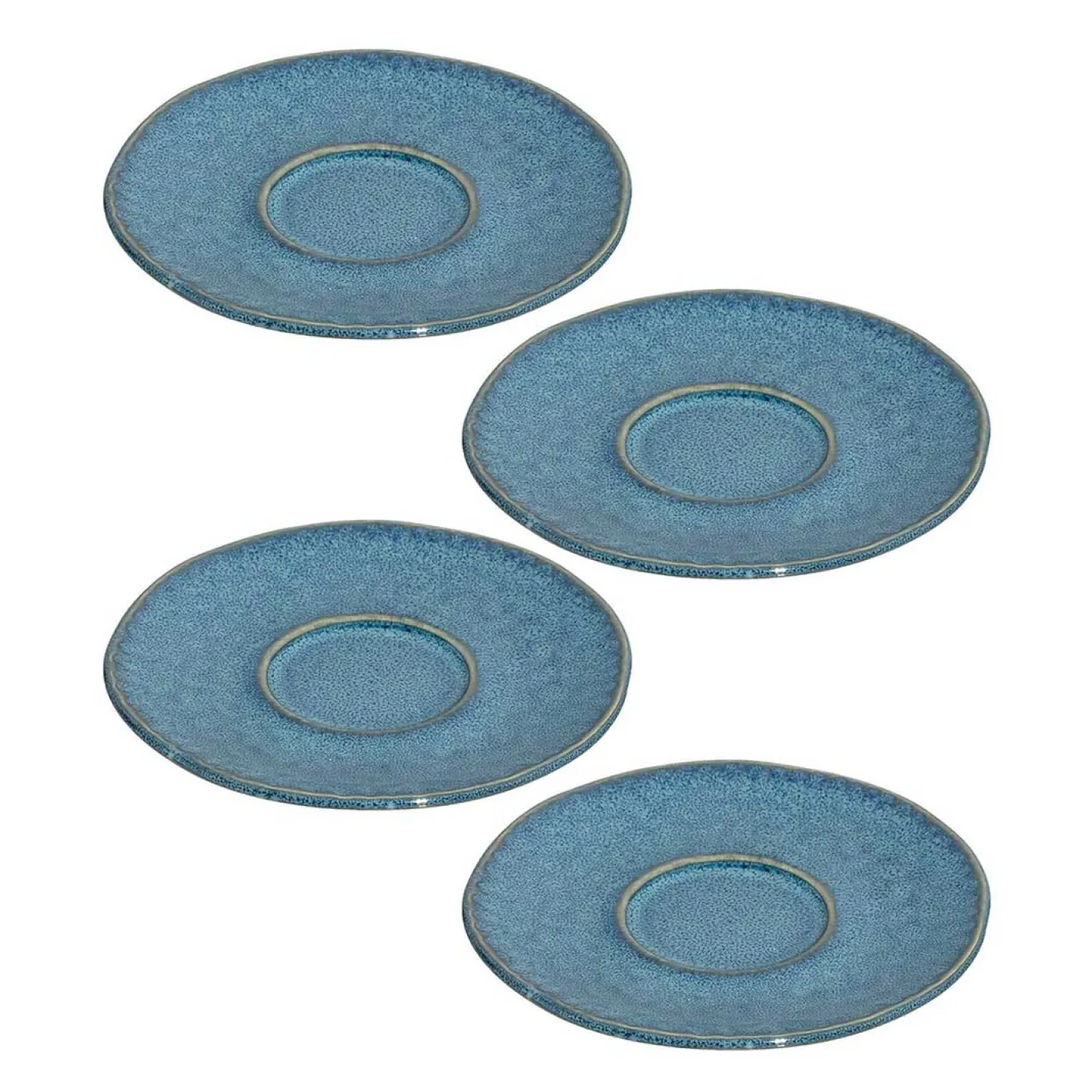 Keramikuntertasse MATERA 11 cm blau 4er-Set*LEONARDO Best