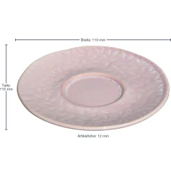 Keramikuntertasse MATERA 11 cm rosé 4er-Set*LEONARDO Sale