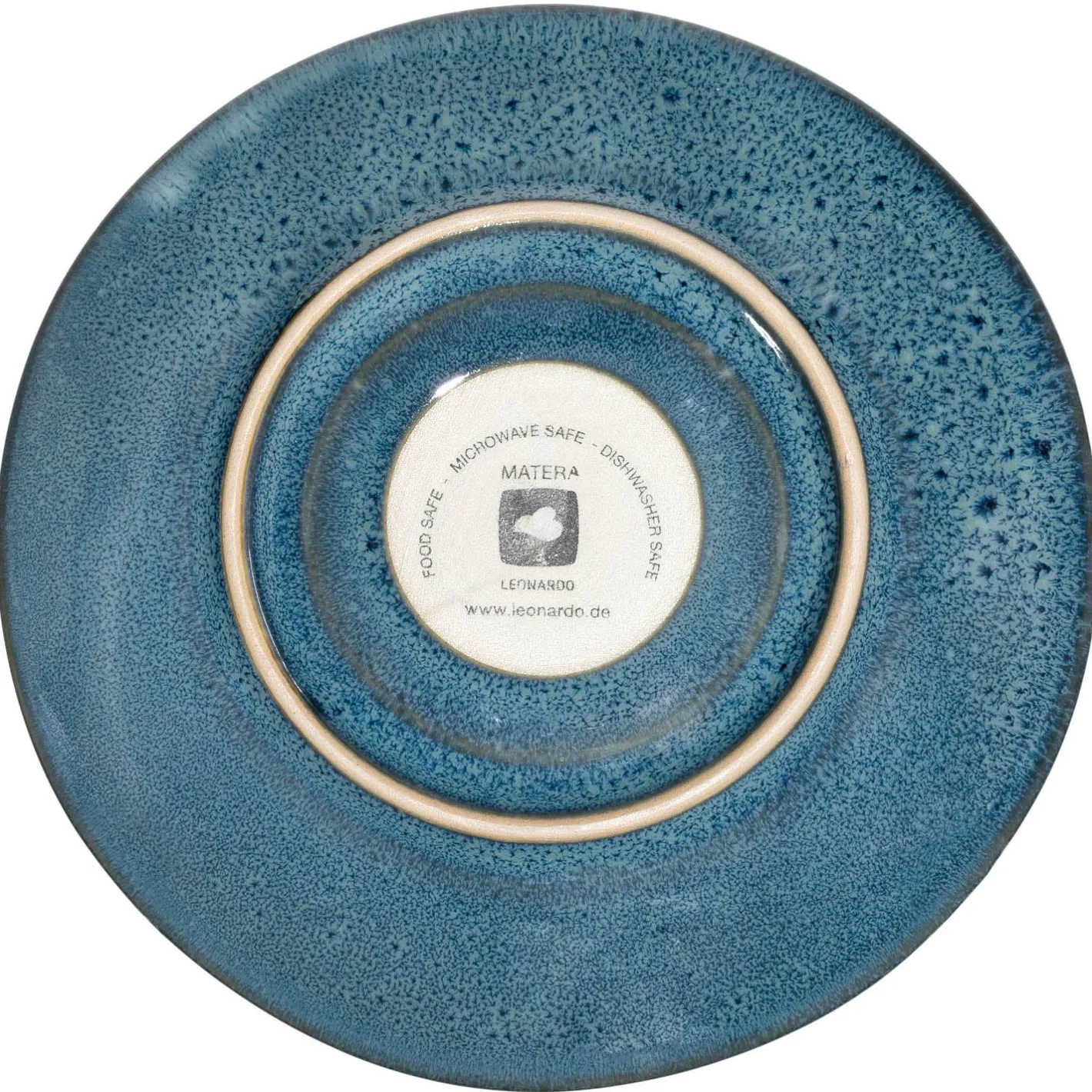 Keramikuntertasse MATERA 15 cm blau 4er-Set*LEONARDO Best